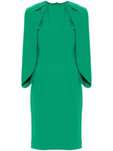 Krepové rovné šaty Gemy Maalouf zelené