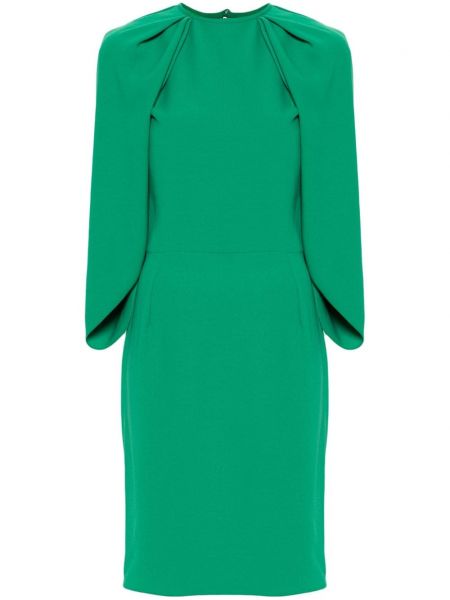 Robe droite en crêpe Gemy Maalouf vert