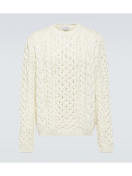 Кашмирен пуловер Gabriela Hearst бяло