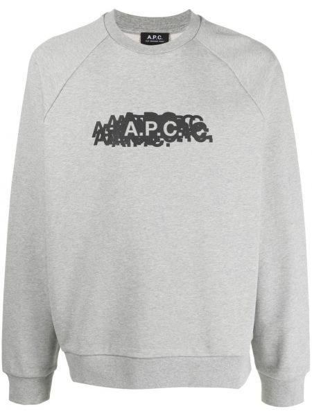 Sweatshirt mit rundhalsausschnitt mit print A.p.c.