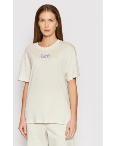 Voľné priliehavé tričko Lee béžová