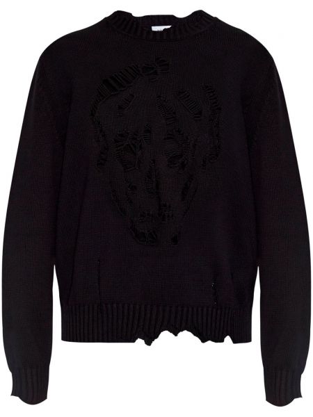 Nødlidende lang sweater Alexander Mcqueen sort