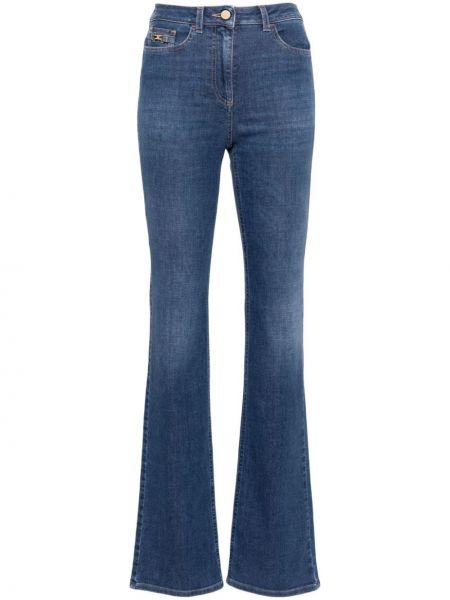 Jeans bootcut taille haute large Elisabetta Franchi