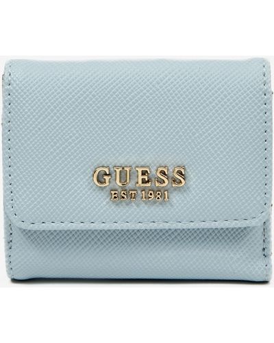Světle modrá dámská malá peněženka Guess Laurel