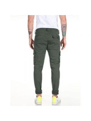 Pantalones de algodón Replay verde