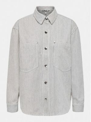 Chemise large Only gris