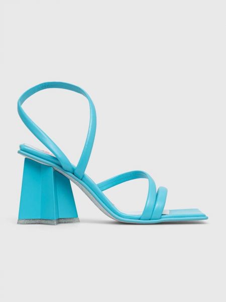 Sandale cu toc cu stele Chiara Ferragni albastru
