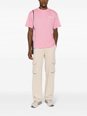 T-shirt aus baumwoll Sandro pink