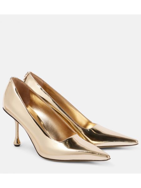 Læder pumps Jimmy Choo guld