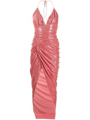 Вечерна рокля с пайети Alexandre Vauthier розово