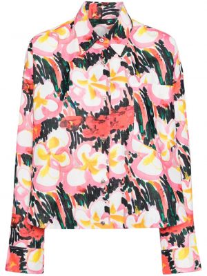 Oversize блуза на цветя с принт Jnby