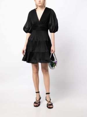 Sukienka plisowana Zimmermann czarna