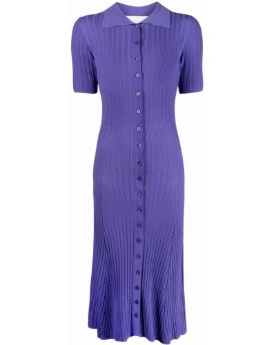 Pletena obleka Remain vijolična