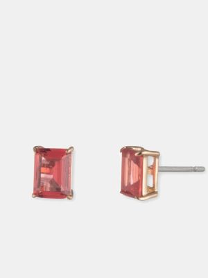 Pendientes de cristal Lauren Ralph Lauren rosa