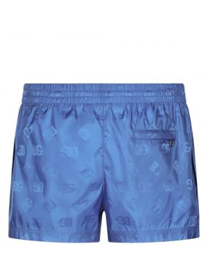 Shorts à imprimé Dolce & Gabbana bleu