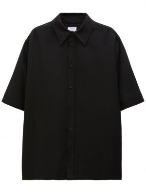 Košulja od krep Filippa K crna