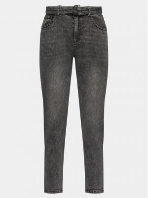 Priliehavé džínsy s rovným strihom Morgan sivá