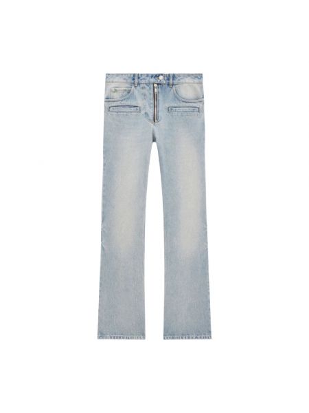 Niebieskie proste jeansy Courreges