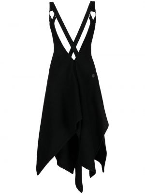 Asymetrické midi sukně Yohji Yamamoto černé