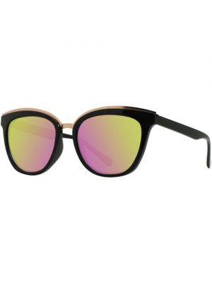 Солнцезащитные очки Forever, кошачий глаз, оправа: пластик, для женщин черный
