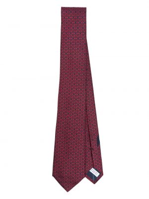Cravate à motif géométrique en jacquard Ferragamo