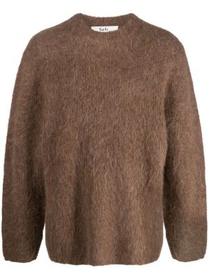 Sweter wełniany Séfr brązowy