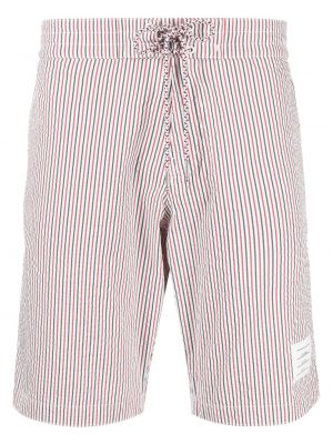 Prugaste kratke hlače s printom Thom Browne