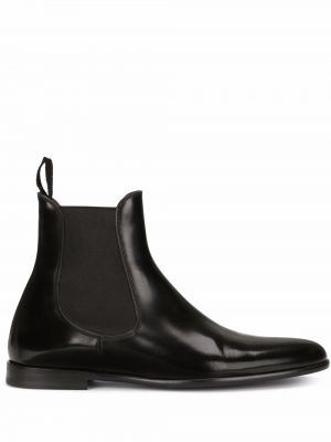 Kožené chelsea boots Dolce & Gabbana černé