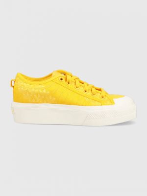 Platform talpú sneakers Adidas Originals sárga