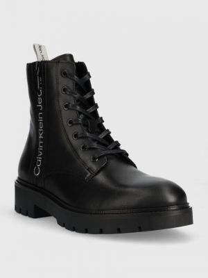 Kožne cipele Calvin Klein Jeans crna