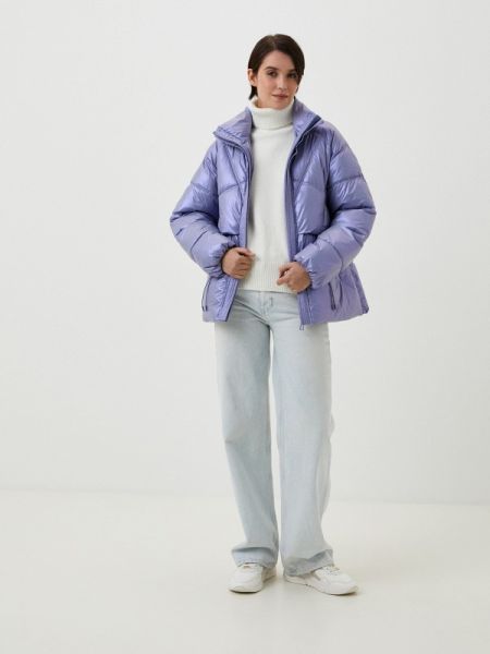 Утепленная куртка снежная королева фиолетовая
