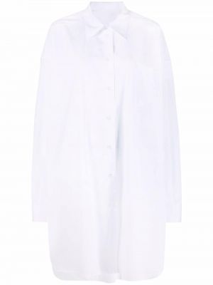 Oversize памучна риза Maison Margiela бяло