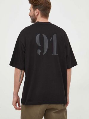 Bavlněné tričko s potiskem Armani Exchange černé