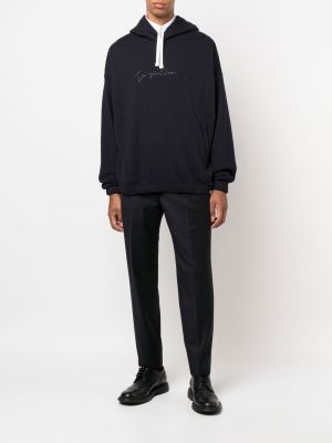 Kokvilnas kapučdžemperis ar apdruku Giorgio Armani
