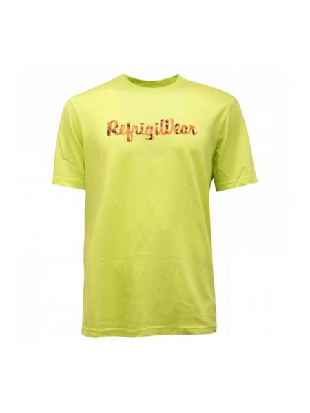 Koszulka z nadrukiem Refrigiwear żółta