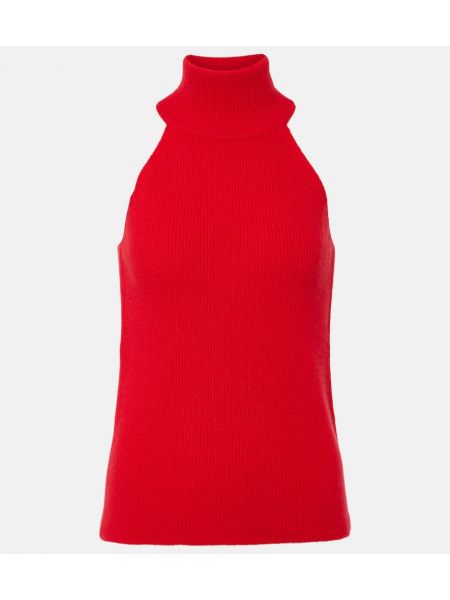 Sweter z kaszmiru Lisa Yang czerwony
