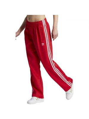 Spodnie z kieszeniami Adidas czerwone