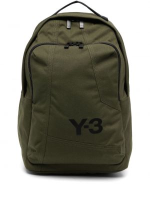 Plecak z nadrukiem Y-3 zielony