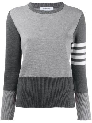 Jersey a rayas de tela jersey Thom Browne gris