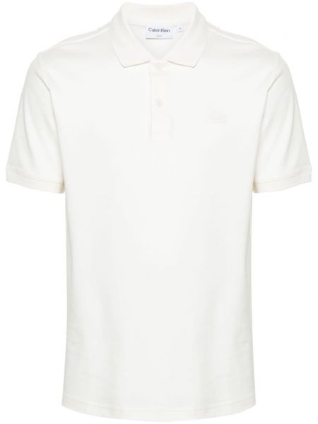Поло тениска от джърси Calvin Klein бяло