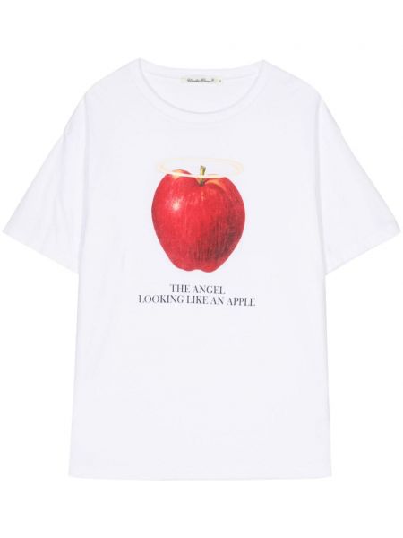 Bavlněné tričko s potiskem Undercover bílé