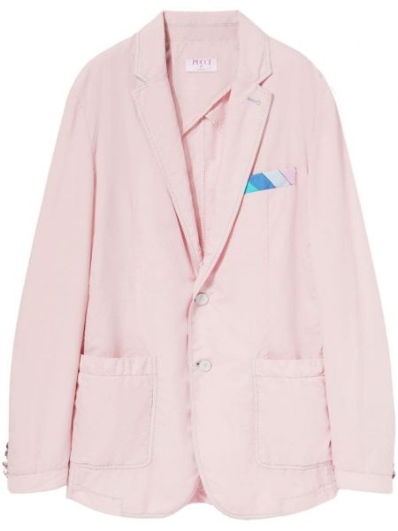 Blazer en coton Pucci rose