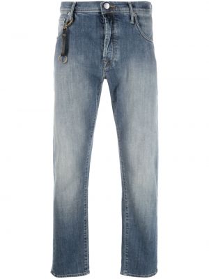 Jeans med normal passform med hög midja Incotex blå