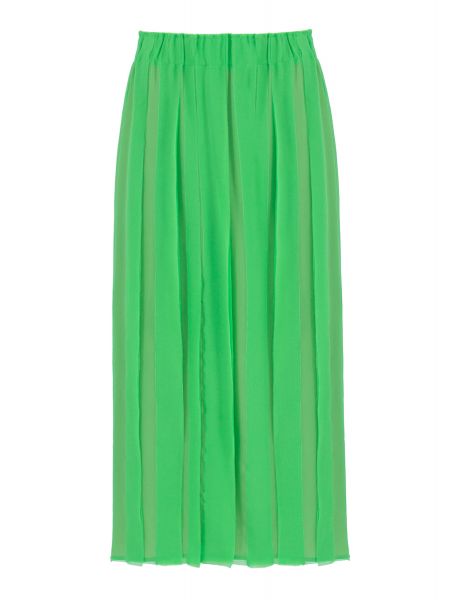 Шелковая юбка Alysi зеленая