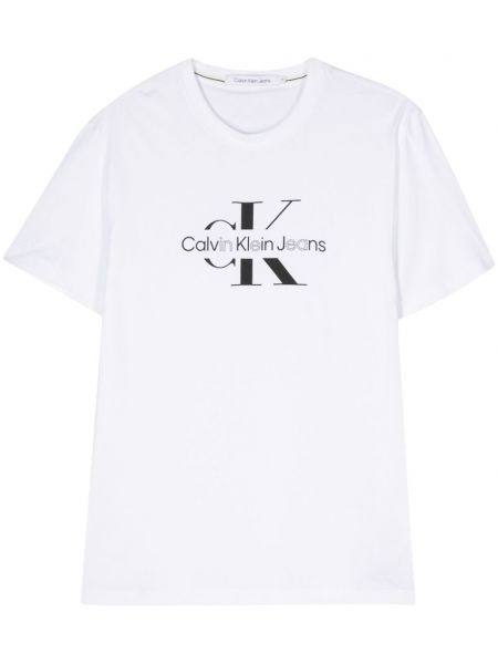 T-shirt aus baumwoll mit print Calvin Klein Jeans