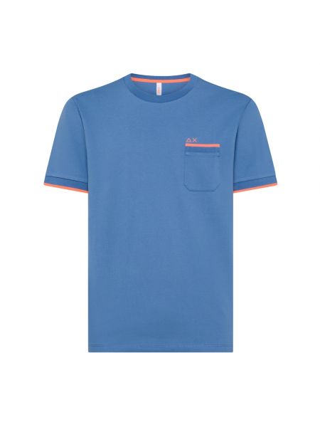 Gestreifte t-shirt Sun68 blau