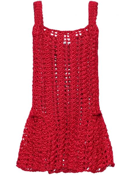 Chunky haljina peplum Jw Anderson crvena