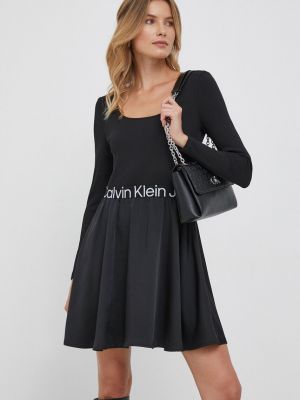 Mini ruha Calvin Klein Jeans fekete