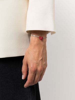 Bransoletka z kryształkami w serca Karl Lagerfeld