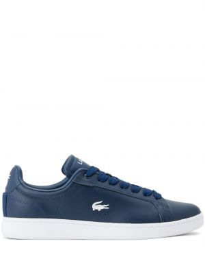 Bőr sneakers Lacoste kék